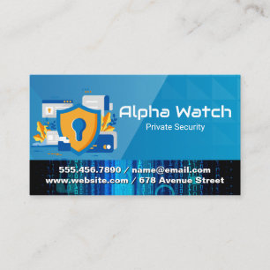 Security Team   Cyber Coding   Tech Business Card