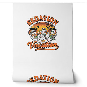 Sedation Vacation Retro Dental Humour Shirt Design Wallpaper