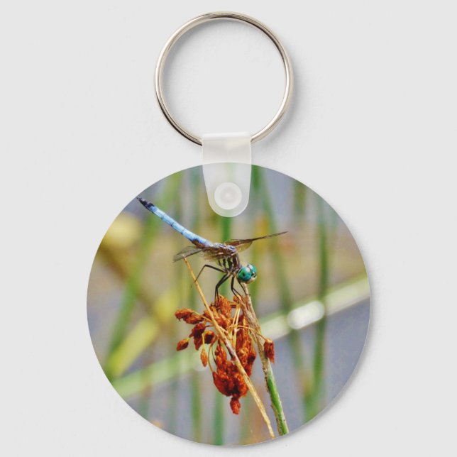 Sedge grass, and Dragonfly Keychain (Front)