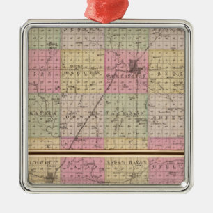 Sedgwick County, Conway and Belle Plaine, Kansas Metal Ornament