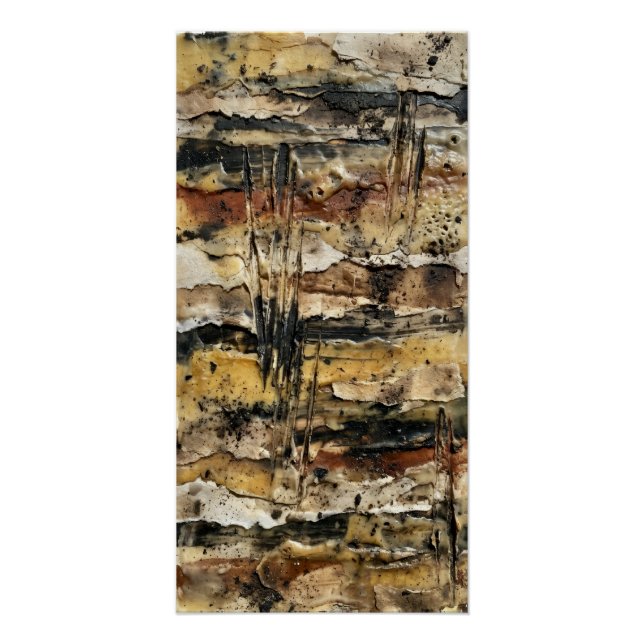 Sedimentary Memory Spirit Guided Abstract Wall Art (Front)
