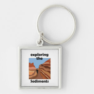 Sedimentary Rock Exploring The Sediments Hiker Keychain