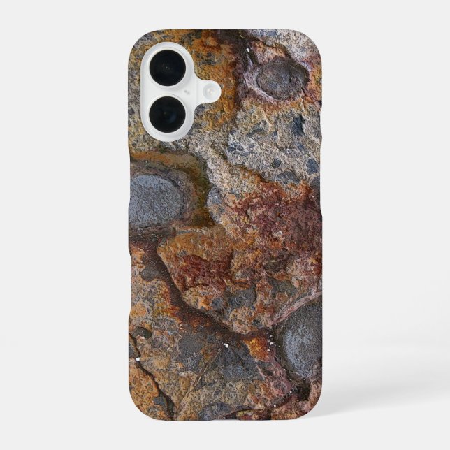 Sedimentary Rock Texture iPhone 16 Case (Back)
