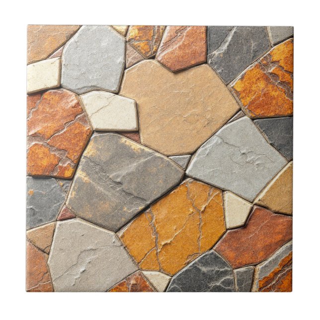 sedimentary rocks Ceramic Tile (Front)