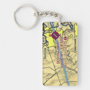 Sedona Airport chart / taxi diagram Keychain