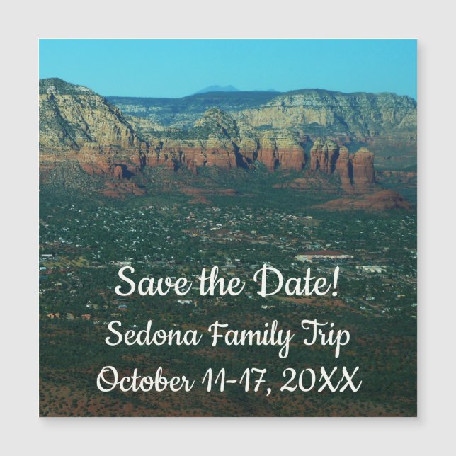 Sedona and Coffee Pot Rock from Above (Front)