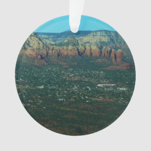 Sedona and Coffee Pot Rock from Above Ornament