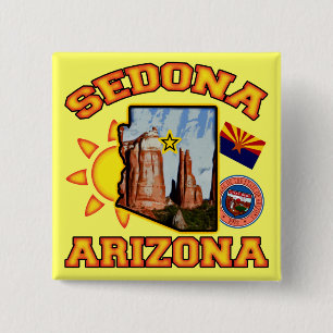 Sedona, Arizona 2 Inch Square Button