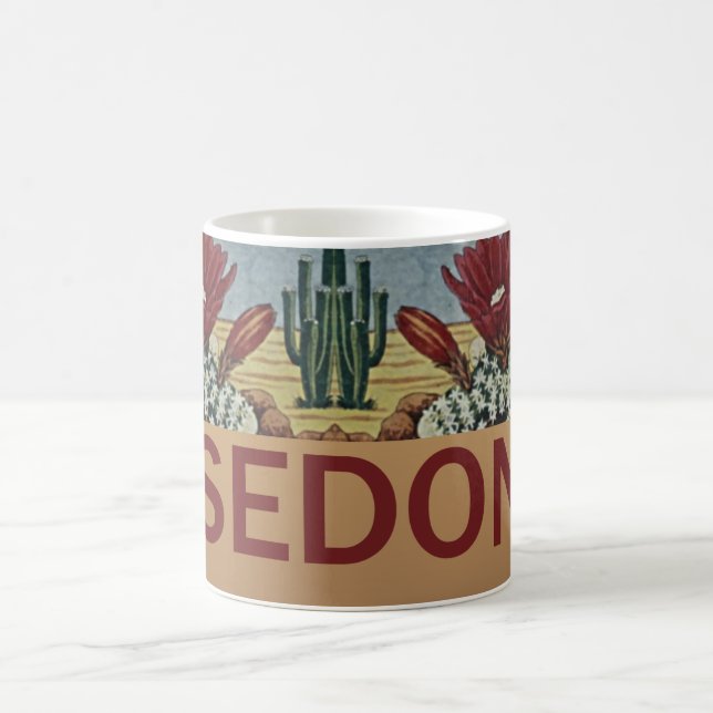 Sedona Arizona and Cactus Coffee Mug (Center)