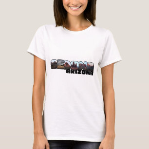 Sedona Arizona Big Letter - Mountain Views T-Shirt