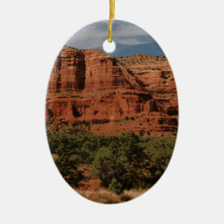 Sedona Arizona Butte Rock Desert Landscape Ceramic Ornament