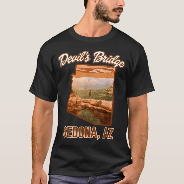 Sedona Arizona Hiking Adventure Devil's T-Shirt (Front)