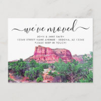Sedona Arizona Moving Announcement Postcard