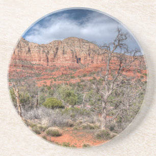 Sedona Arizona red rock landscape Coaster