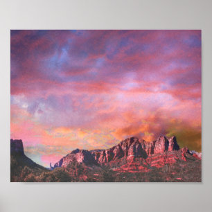 SEDONA ARIZONA Red Rock Sunset Granduer Poster