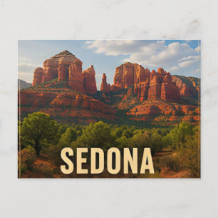 Sedona Arizona Red Rocks Desert Mountain Travel 🏜 Postcard