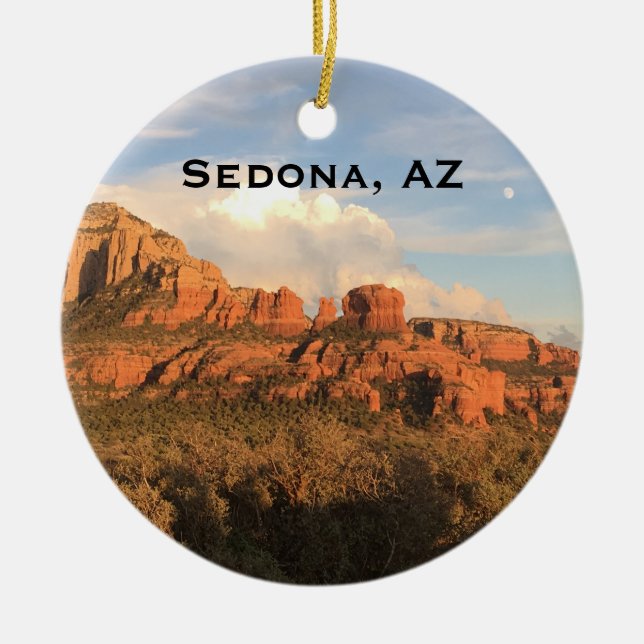 Sedona Arizona Red Rocks Landscape Ornament (Front)