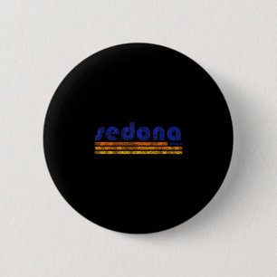 Sedona arizona retro vintage weathered hiking 2 inch round button