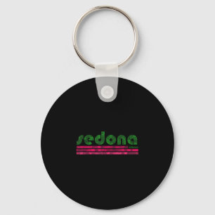 Sedona arizona retro vintage weathered hiking keychain