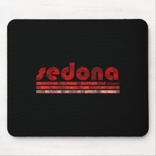 Sedona arizona retro vintage weathered hiking mouse pad