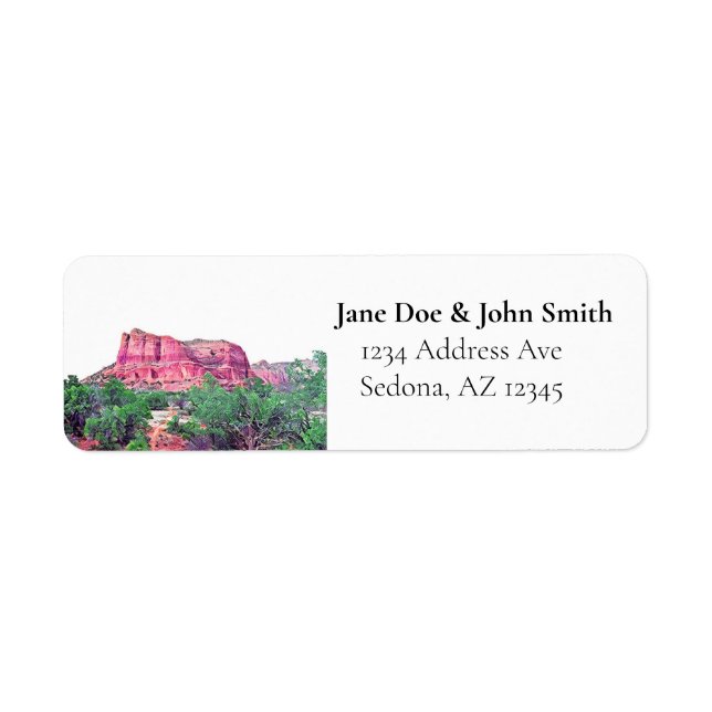 Sedona Arizona Return Address Labels (Front)