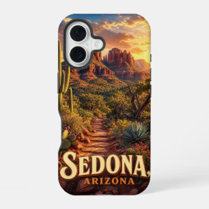 Sedona Arizona Sunset Red Rock Desert Travel iPhone 16 Case
