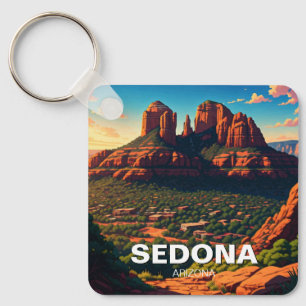 Sedona Arizona Travel Vertical Keychain