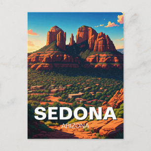 Sedona Arizona Travel Vertical Postcard