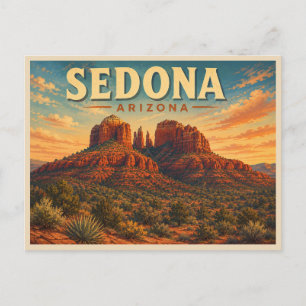 Sedona Arizona Vintage Travel Postcard