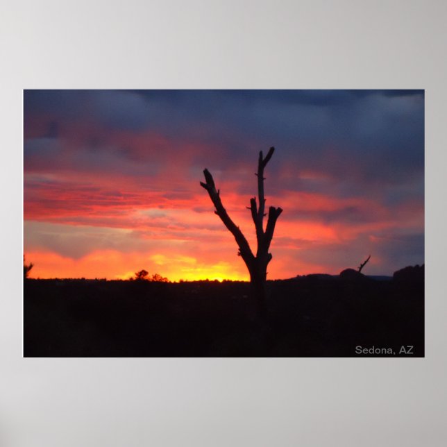 Sedona, AZ. Sunset Poster (Front)