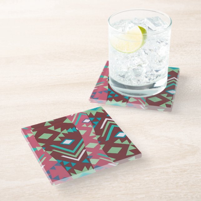 Sedona Boho Glass Coaster (Angled)