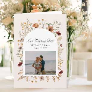 Sedona Garden Flowers Programme de jour de mariage