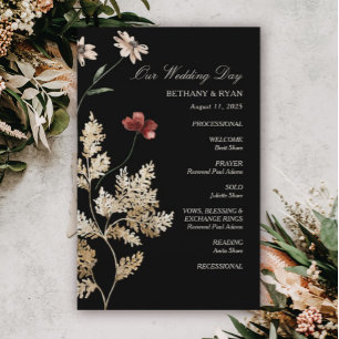 Sedona Garden Programme de mariage plat