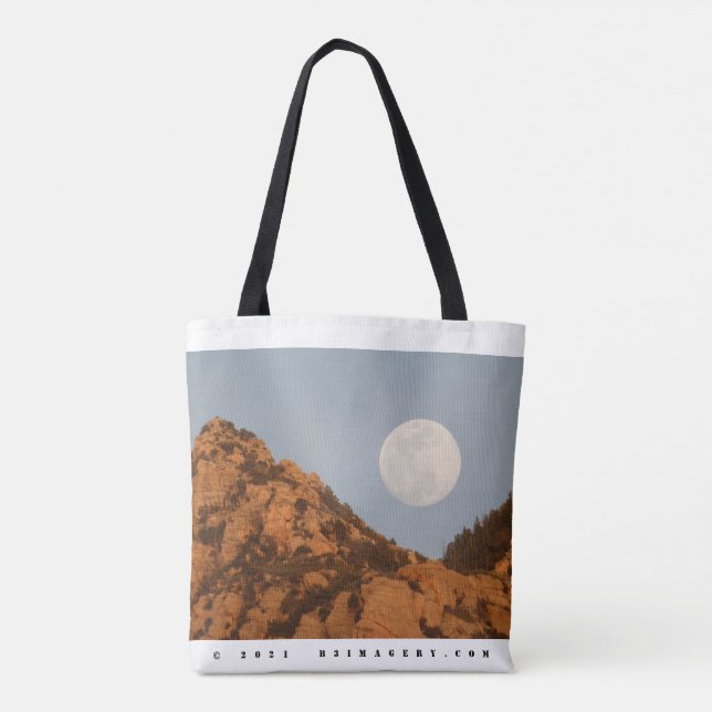 Sedona Moonrise Tote Bag (Back)