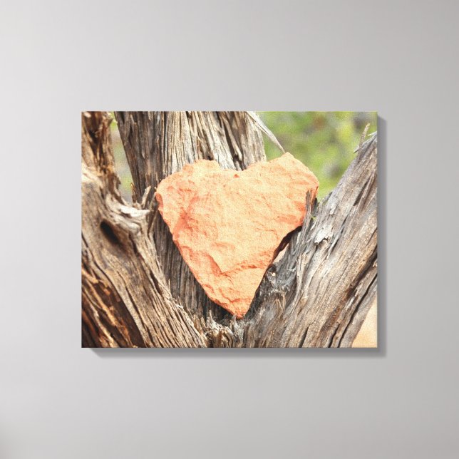 sedona red rock heart wrapped canvas (Front)