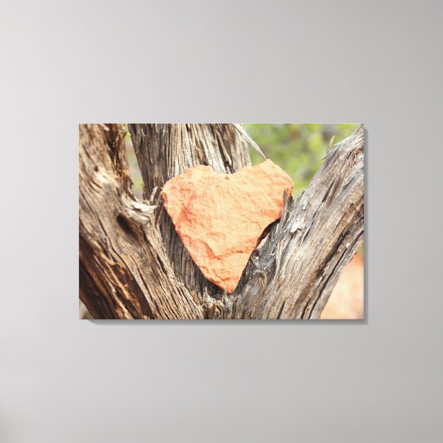 sedona red rock heart wrapped canvas (Front)