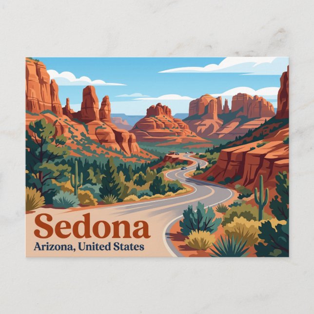 Sedona Red Rock Loop Road Arizona Postcard (Front)