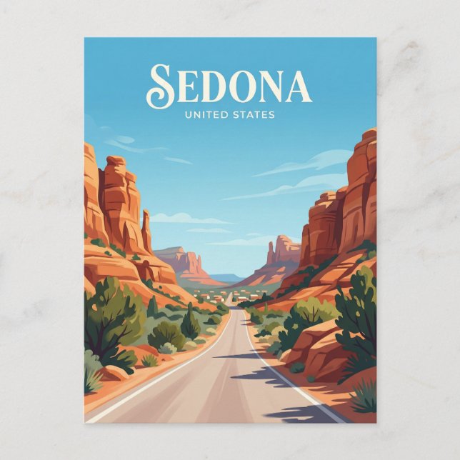 Sedona Red Rock Loop Road Arizona Postcard (Front)