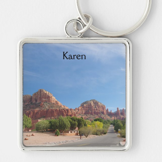 Sedona Red rocks Keychain (Front)