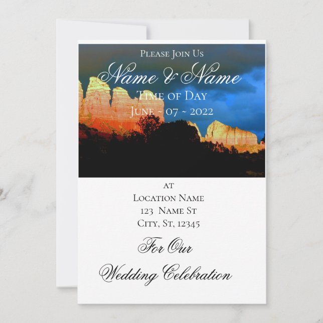 Sedona Red Rocks Thunder_Cove Invitation (Front)