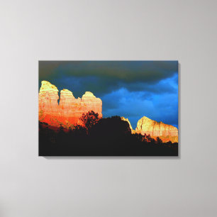 Sedona red rocks wrapped canvas