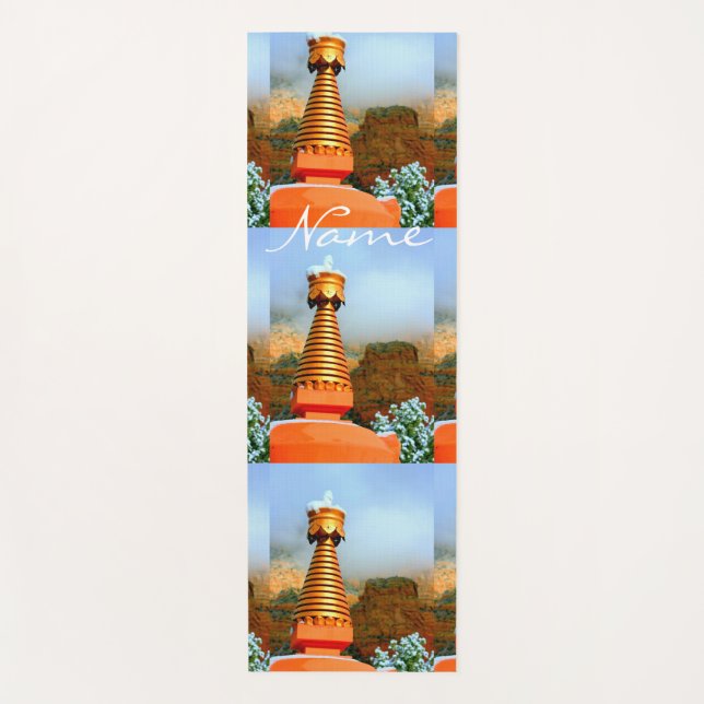 Sedona stupa spire Thunder_Cove Yoga Mat (Front)
