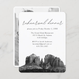Sedona Wedding Elegant Rehearsal Dinner Enclosure Card