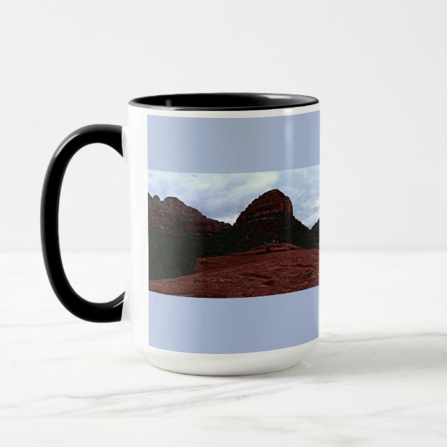 Sedona's Red Iron Oxide Rocks Mug (Left)