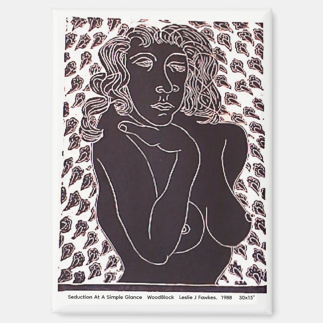 Seduction At A Simple Glance 6.4cm Magnet (Front)