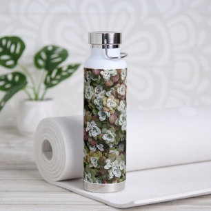 Sedum Spathulifolium Succulents Floral Water Bottle