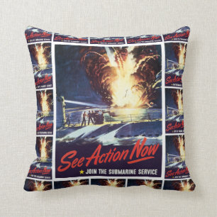 See Action Now Throw Pillow