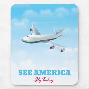 See America - Fly today! Mouse Pad