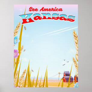 See America! - Kansas Poster