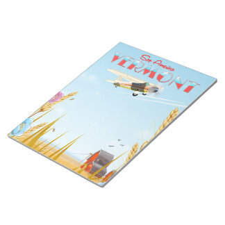 "see America" Vermont Rural travel poster Notepad